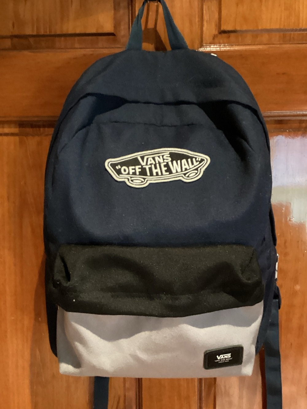 Vans Men’s Navy, Black & Gray Panel Backpack